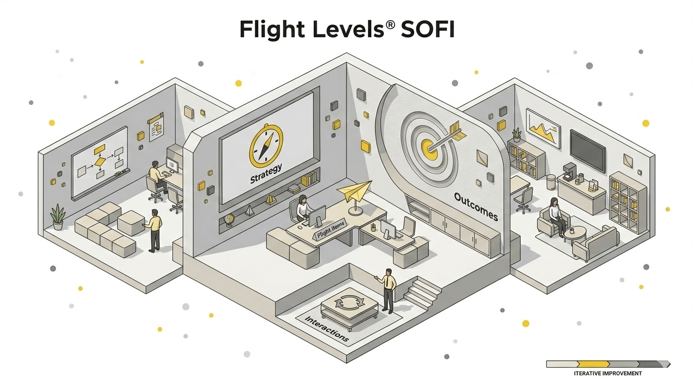 Strategy Alignment: Wie du mit Flight Levels® & SOFI deine Strategie mit der operativen Ebene verbindest